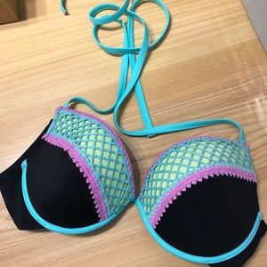 Neon Bikini Push-up Top